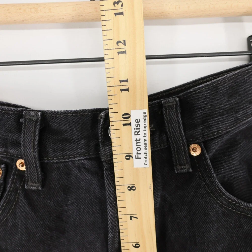 Levis 501 Jeans Mens 32x34 Black Straight Leg Button Fly Original Fit Denim